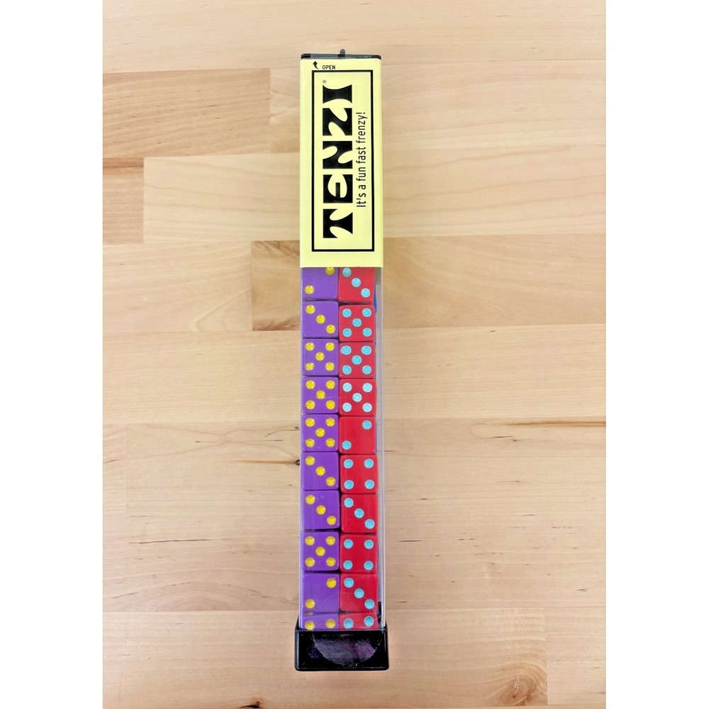 TENZI Dice Game 4 Colors Red Purple Blue Green Fast Frenzy Family NEW